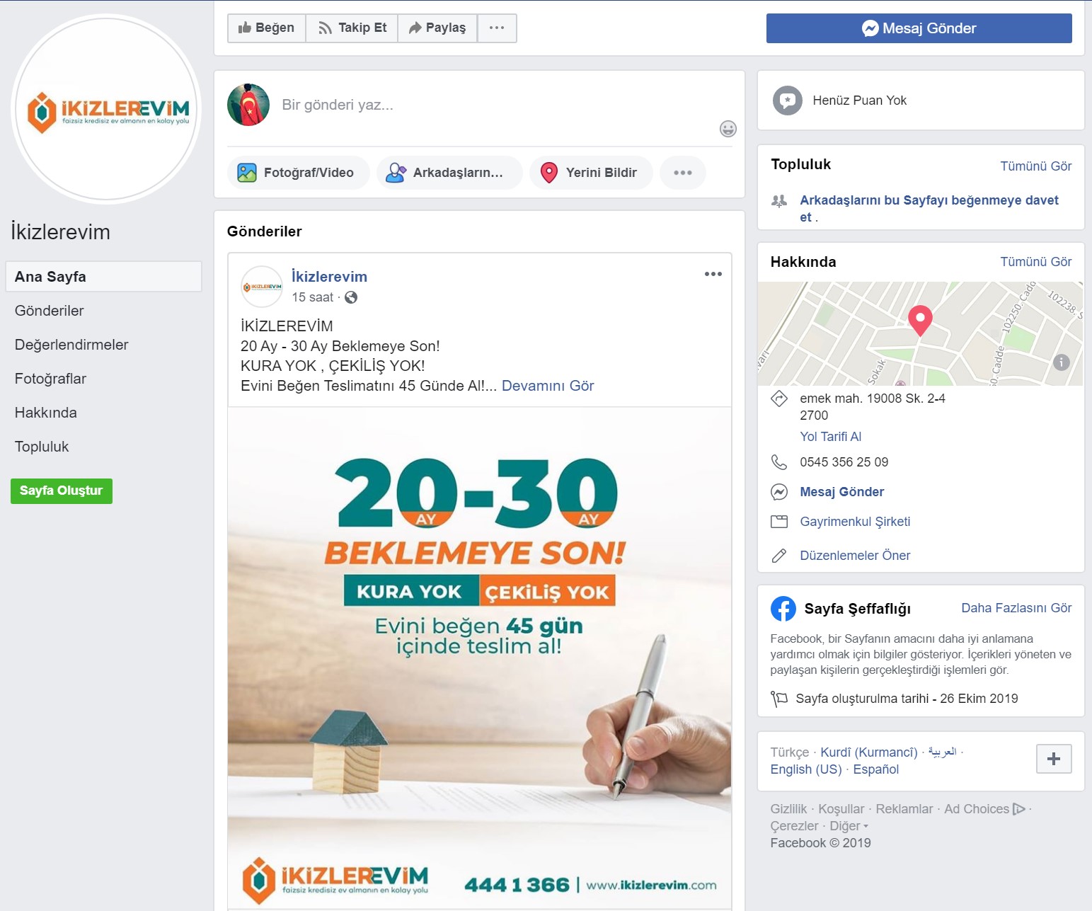 İkizlerevim Facebook