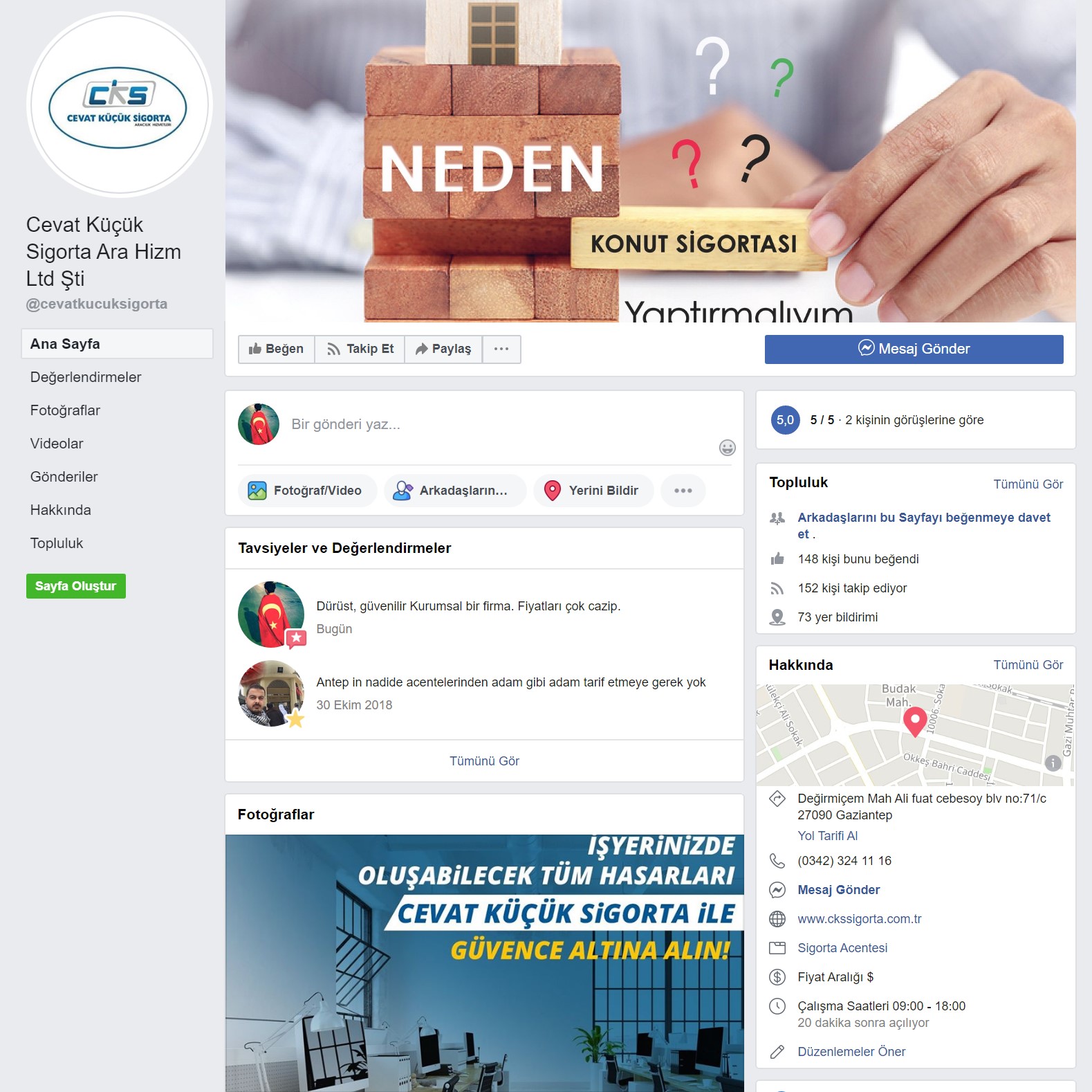 Cevat Küçük Sigorta Facebook